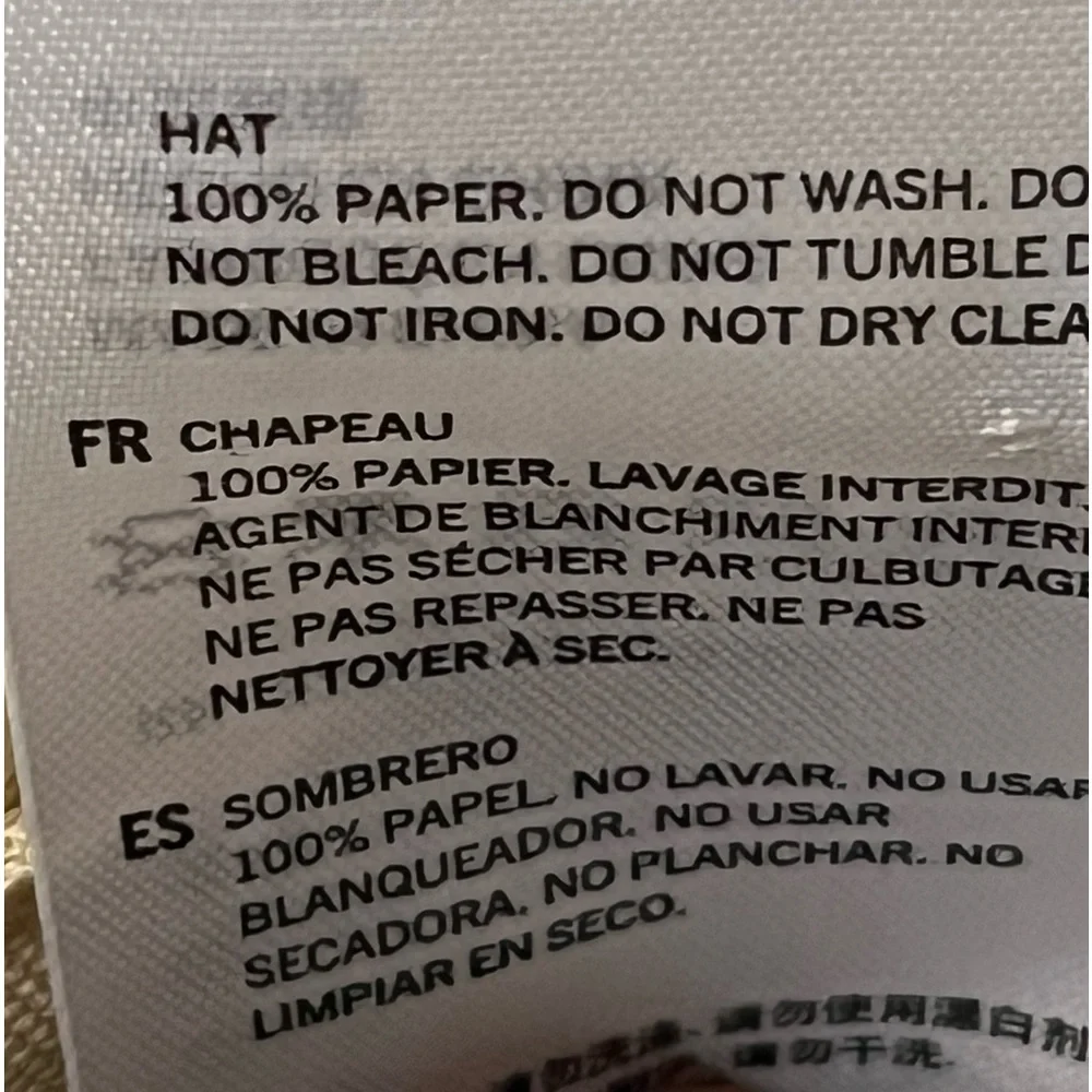 ALDO Paper Straw Fedora Hat Large Black Ribbon Lightweight Summer Sun Hat